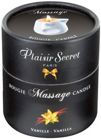 Масажна свічка - Plaisir Secrets Massage Candle Vanilla, 80 мл Sex Aura