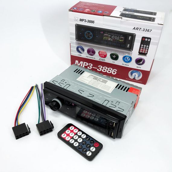 Штатный магнитофон MP3 3886 ISO 1DIN, Автомагнитолы 1din, Автомагнитола 1 din съемная BC-31 | Зображення 3