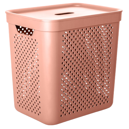 Кошик для білизни 35л з органайзером карамель Simple Алеана | Зображення 1