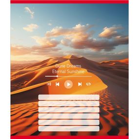 Зошит учнівський "Мелодія природи" 024-550252K-1 в лінію, 18 аркушів