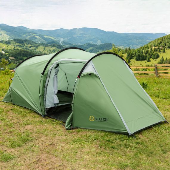 Намет туристичний з тентом 4 х місний кемпінг для риболовлі для туризму водонепроникна | Зображення 2