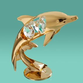 Декоративная фигурка со стразами Dolphin 10х7 см