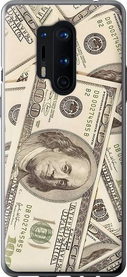 Чехол на OnePlus 8 Pro Доллары "3016u-1896-17620"