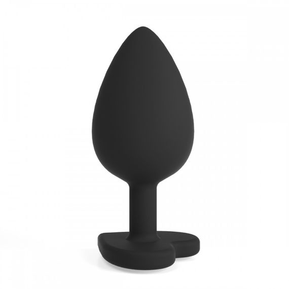 Анальна пробка Cuore Crushious, зі змінними кристалами, силіконова, чорна, 7 х 2.7 см, розмір S sexstyle | Зображення 4