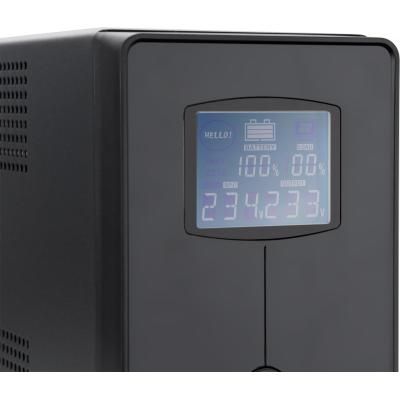 Пристрій безперебійного живлення Vinga LCD 600VA metal case (VPC-600M) (VPC-600M) | Зображення 5