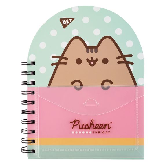 Блокнот YES В6+/100 Pusheen крапка (151849)
