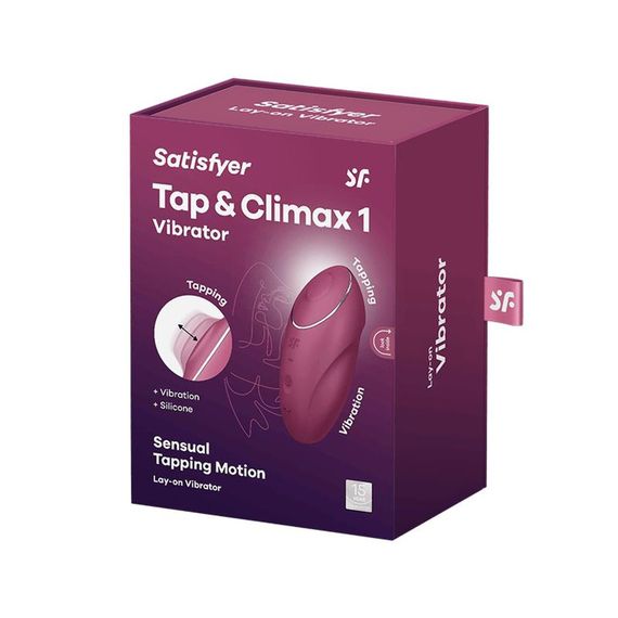 Кліторальний стимулятор - Satisfyer Tap & Climax 1 Red | Зображення 5