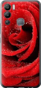 Чехол на Infinix Hot 12i Красная роза "529u-2863-17620"