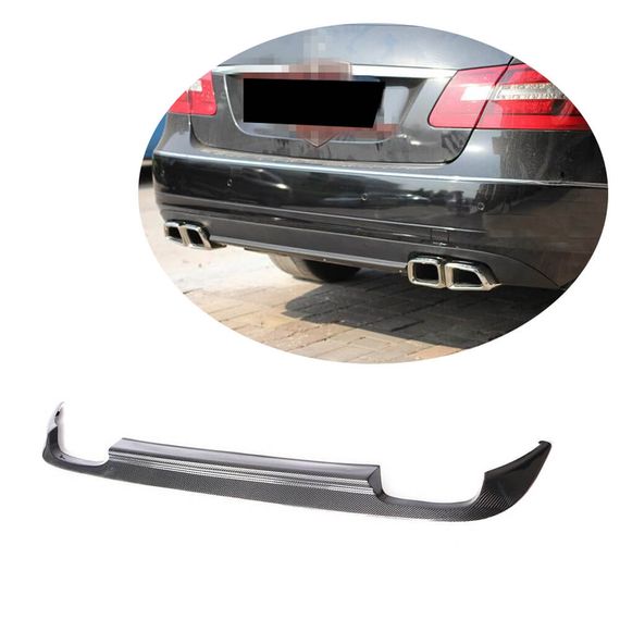 Диффузор заднего бампера (для Base SD 2010-2013, Карбон) для Mercedes E-сlass W212