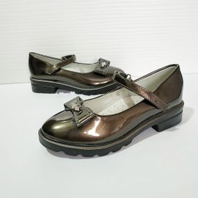 Туфлі для школи Р5988-3 бронзового кольору 37