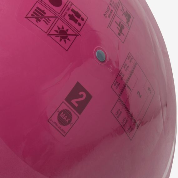 Фітбол розмір 2 / 65 см фіолетовий - M | Зображення 3