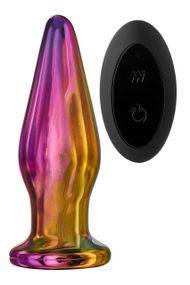 Анальна пробка з вібрацією скляна конусна Dream Toys GLAMOUR GLASS sexstyle