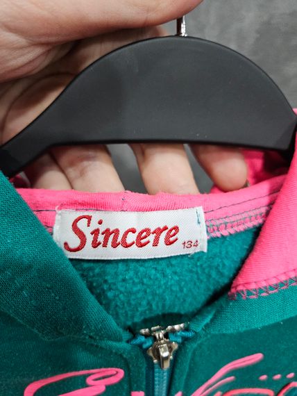 Кофта тепла на флісі на замку блискавці з капюшоном з кишенями на дівчинку для дівчинки дитяча | Зображення 3