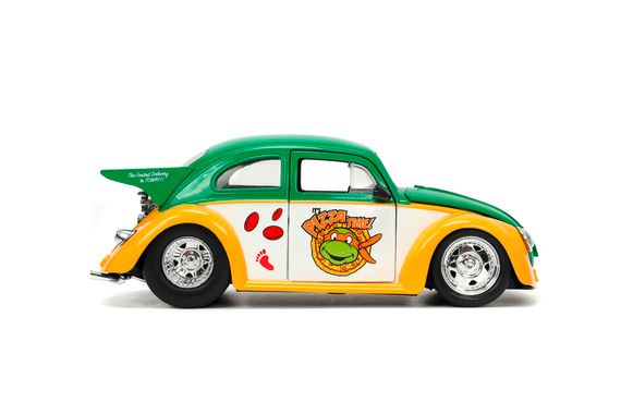 Машина металева Volkswagen Beetle Ніндзя з фігуркою Michelangelo | Зображення 6