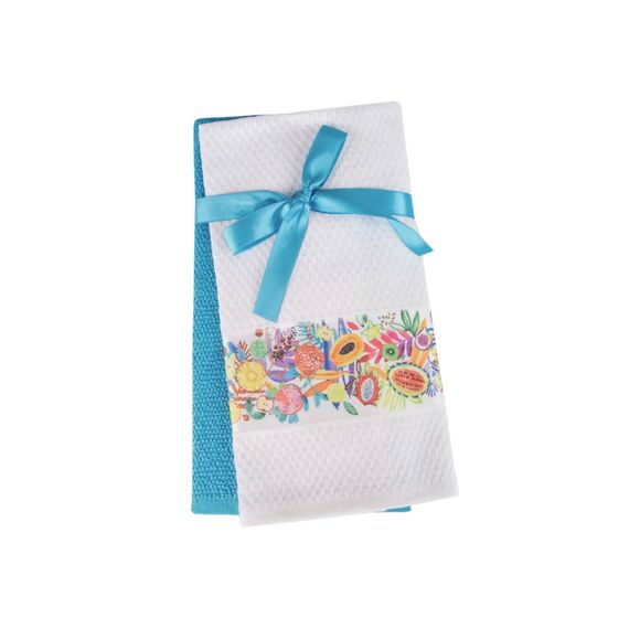 Набір рушників Home and More 10155 Туреччина 40*60 см  Бавовна Блакитний з білим