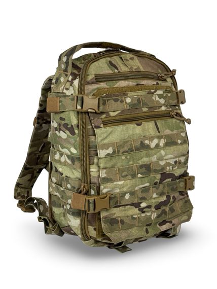 Рюкзак тактичний штурмовий з клапаном для шолома Warrior Spirit Мультикам