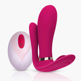 Вибромассажер с анальным и клиторальным стимулятором, и подогревом Boys of Toys - Remote wearable vibrator