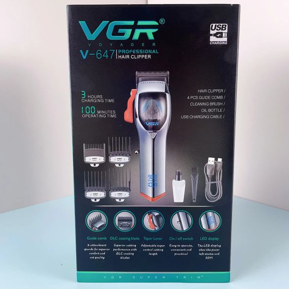Машинка для стрижки з потужним мотором XPRO VGR V-647 (43967-V-647_1004) | Зображення 2