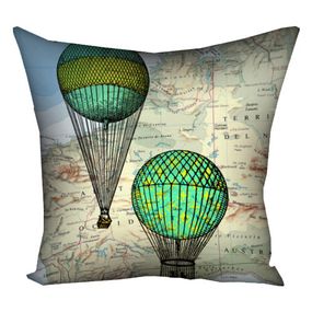 Подушка габардинова з принтом Повітряна куля 50x50 (5P_LP181)