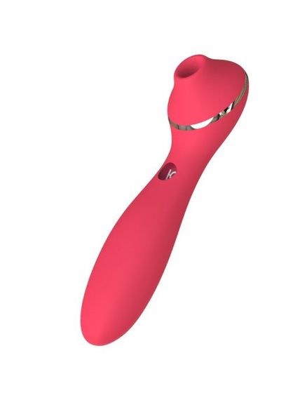 Вакуумний вібратор KisToy Polly Plus, Червоний