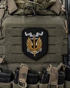 Шеврон вірний назавжди нашивка на одяг патч на липучці тактичний шеврон прямокутний знак на форму військовий