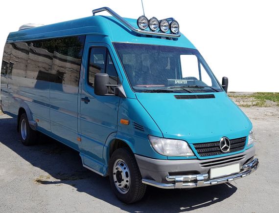 Передній захист ST015-2 (нерж.) для Mercedes Sprinter 1995-2006 рр