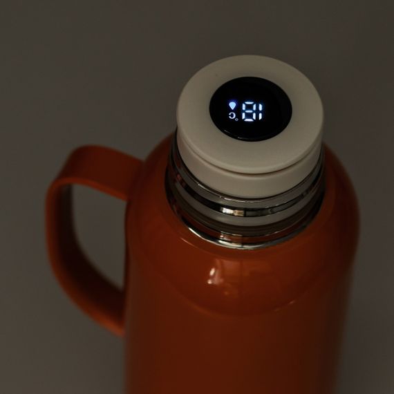 Термос Vacuum с датчиком температуры на 820 мл оранжевый HP-14-55O | Зображення 4