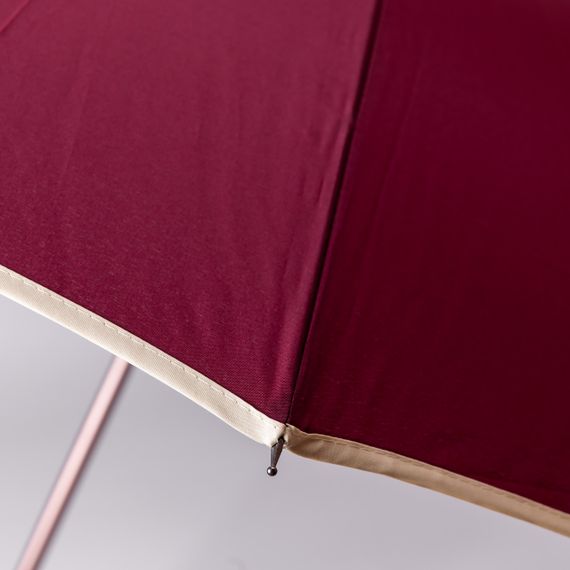 Класична парасолька-тростина з чохлом напівавтомат з поліестеру міцна надійна 12 спиць діаметр 120 см Червоний HP-23-16R | Зображення 6