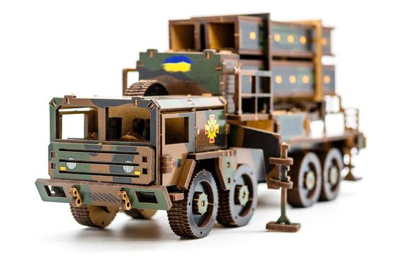 Конструктор 160-02397 "ЗРК НАСАМС" дерев'яний, 160 дет., розмір 25х10х6,5 см PuzzleOk | Зображення 7