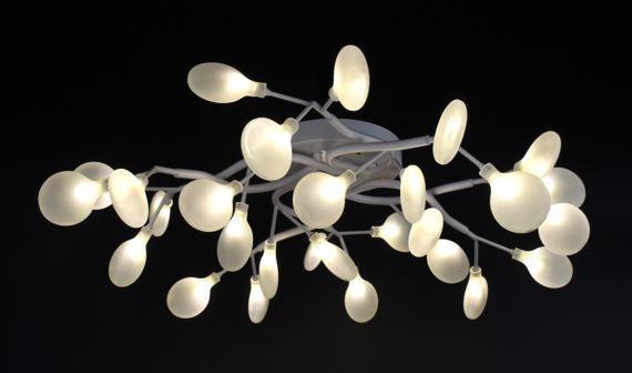 Люстра стельова на 28 лампочок 26241 Білий 23х75х75 см. | Зображення 1