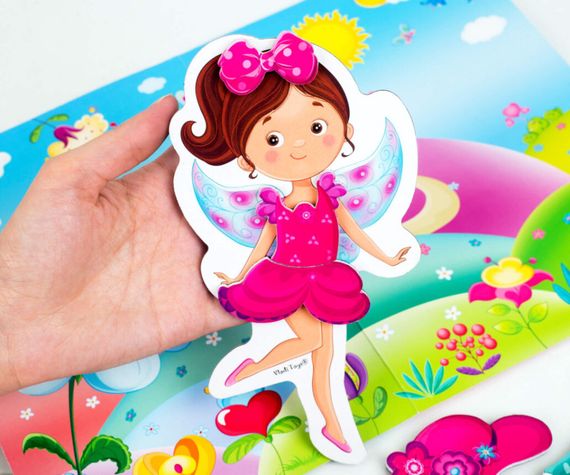 Магнитная игра для детей "Фея" в папке Vladi Toys VT3204-28 (укр) | Зображення 2