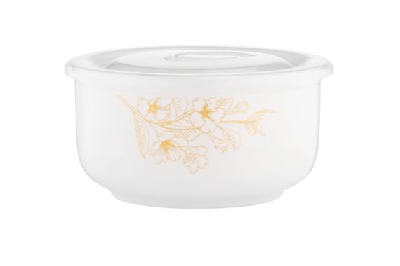 Салатник ARDESTO  з кришкою Sunny day, 12 см, порцеляна (AR3493)