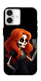 Чохол з картинкою Селфі-скелет для Apple iPhone 16 (6.1")