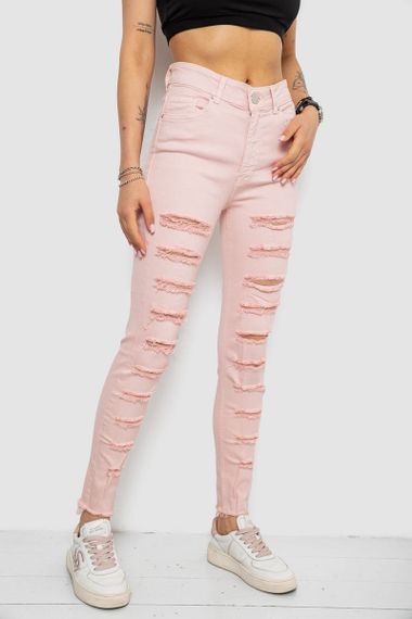 Джинси жіночі Slim Fit, колір пудровий, 182R1171 | Зображення 2