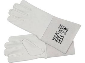 Рукавиці зварювальника, термостійкі YATO Польша зі шкіри, розмір 10 YT-74820