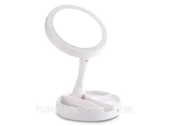 Зеркало косметическое настольное с LED подсветкой 00031 9701