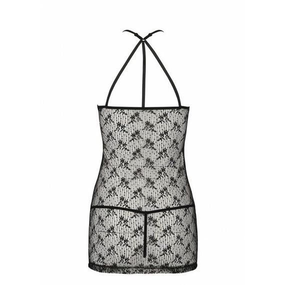 Полупрозрачная сорочка Passion AZALIA CHEMISE L/XL, black | Зображення 5