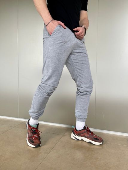 Штани чоловічі трикотажні Nike світло-сірі | Зображення 6