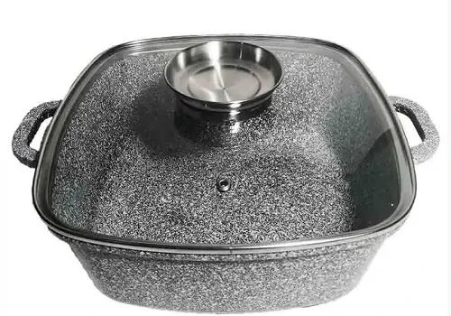 Котел жаровня з кришкою UNIQUE UN-5207 | Зображення 2
