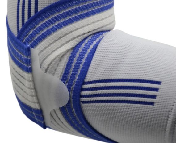 Налокітник Power System PS-6007 Elbow Support Pro White/Blue (1 шт) S/M (PS-6007_S/M_White-Blue) | Зображення 2