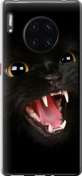 Чехол на Huawei Mate 30 Pro Чёрная кошка "932u-1796-17620"