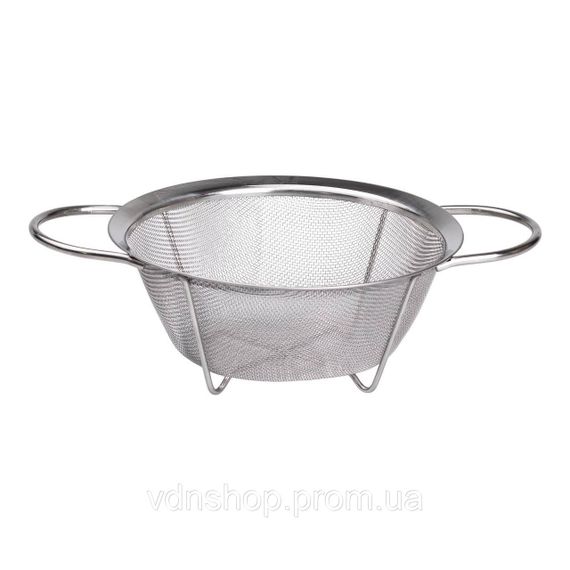 Друшляк з двома ручками 20 см дрібнокомірчаста сітка з нержавіючої сталі HP-19-2-20CM