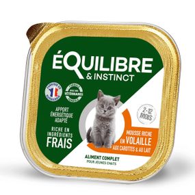 Корм Equilibre & Instinct влажный для котят с мясом птицы 85 гр