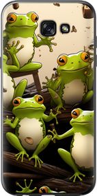 Чехол на Samsung Galaxy A7 (2017) Жабки "5656u-445-17620"