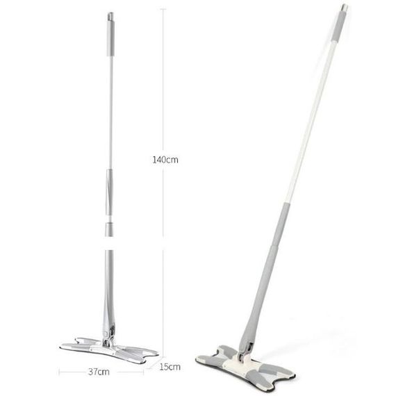 Швабра для пола X-Type с отжимом 37 см и, швабра с отжимом лентяйка, удобная швабра | Зображення 1
