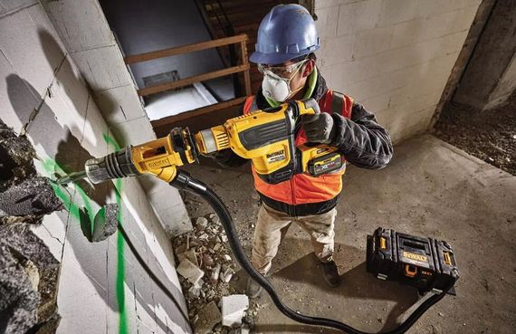 Перфоратор акумуляторний DeWALT SDS-Max 54 В XR FlexVolt без АКБ та ЗП DCH614N | Зображення 3