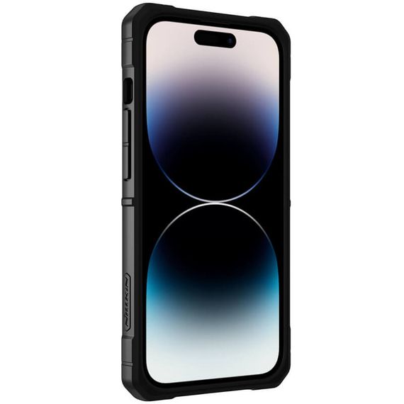 TPU+PC чохол Nillkin CamShield Adventurer Pro (шторка на камеру) для Apple iPhone 14 Pro (6.1") Armor Black | Зображення 4