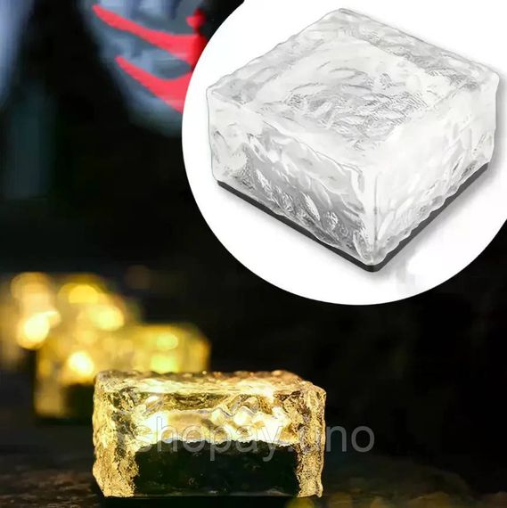 Садовый светильник Ice Cube теплый белый 10×6×10 см | Зображення 2
