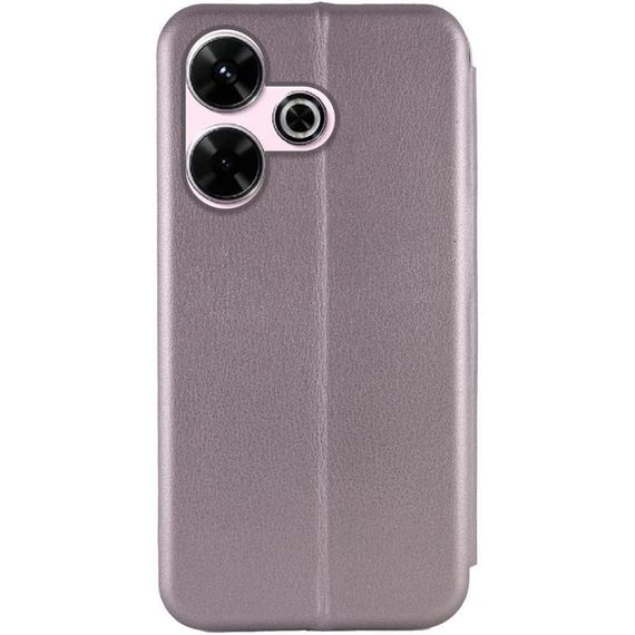 Шкіряний чохол-книжка Classy для Xiaomi Redmi 13 4G / Poco M6 4G Сірий | Зображення 4