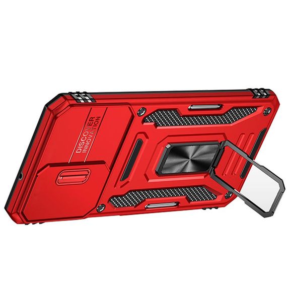 Ударопрочный чехол Camshield Army Ring для Samsung Galaxy A13 4G / A04s Красный / Red | Зображення 3